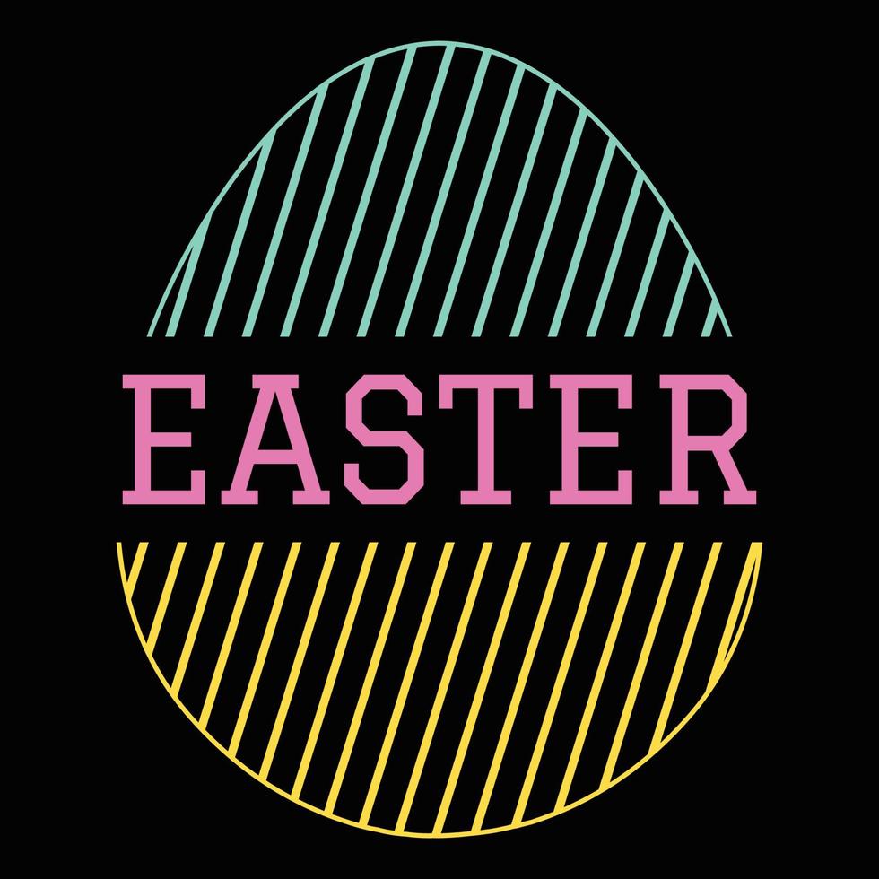 Easter Day T Shirt Design vector