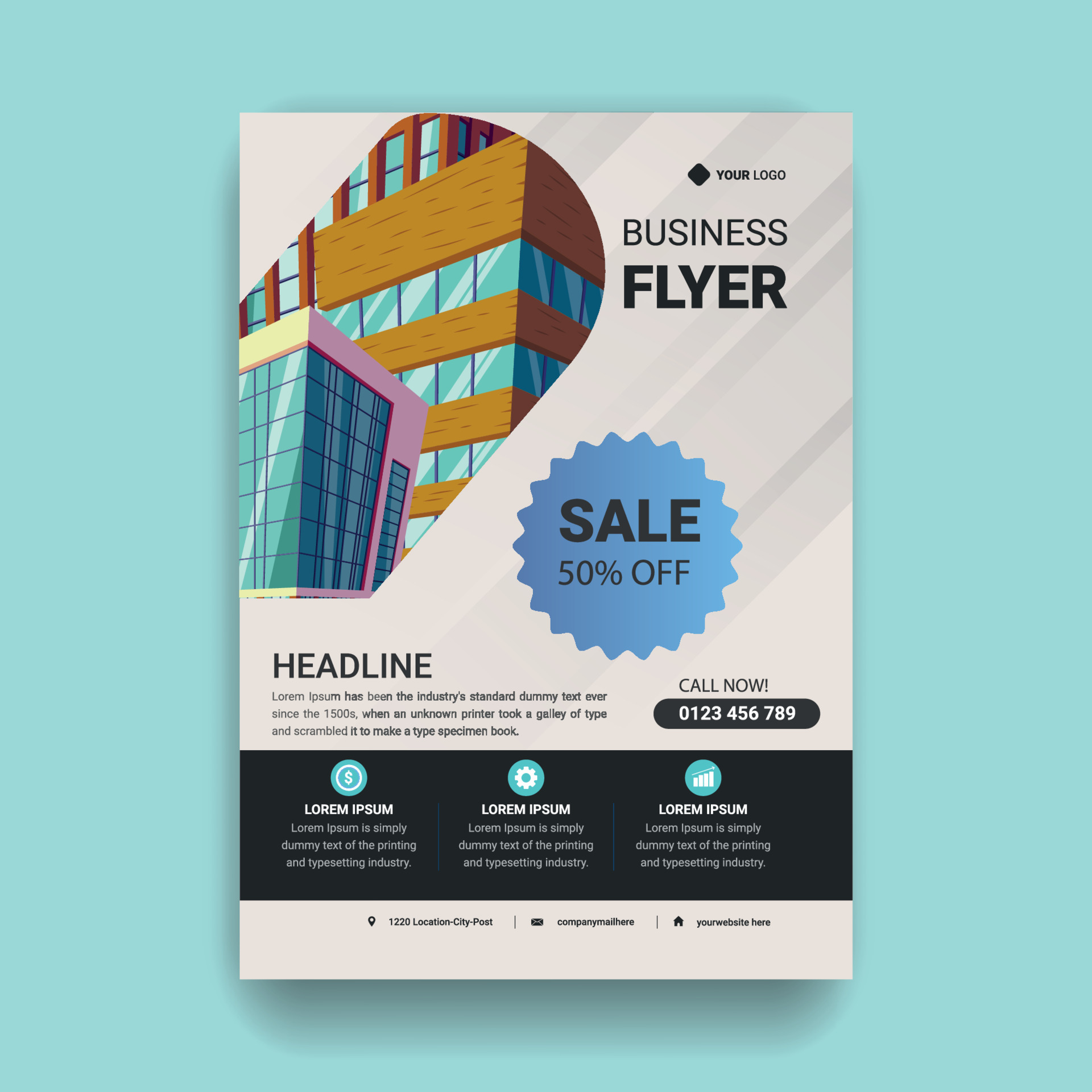 Product Flyer Template Vector Art, Icons, and Graphics for Free Download