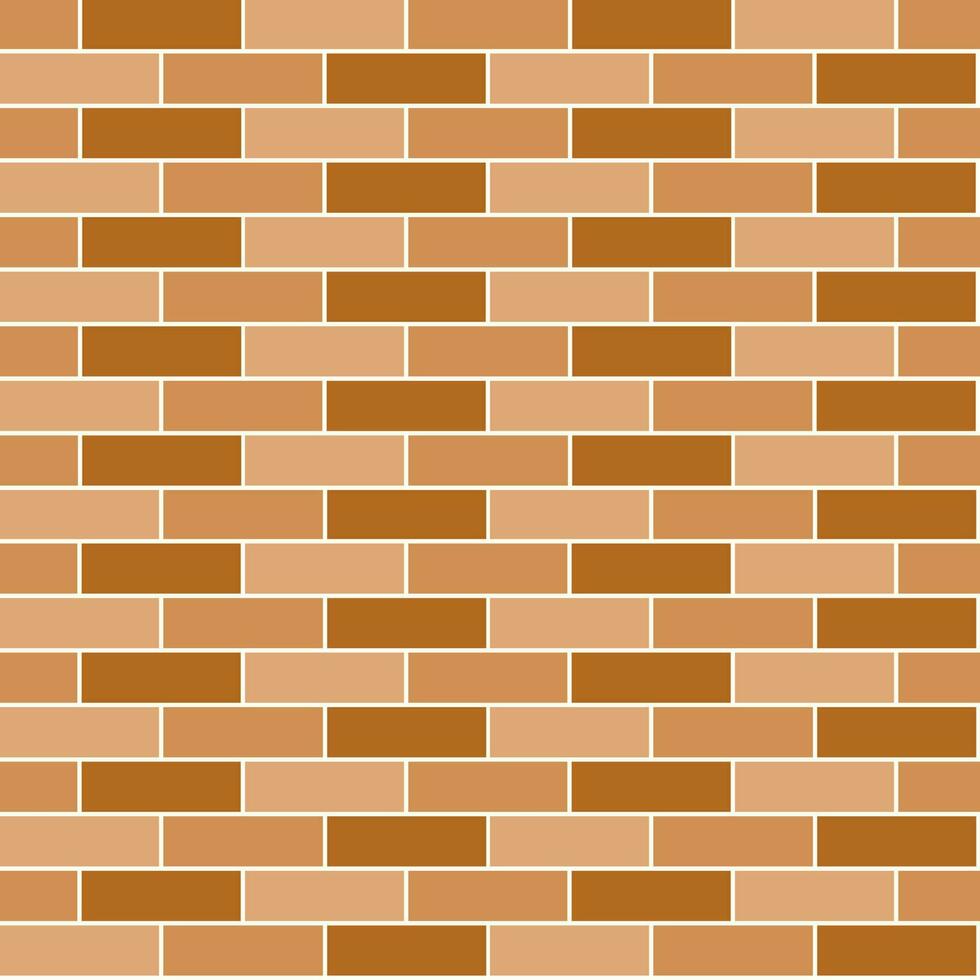 seamless background brown brick wall Suitable for attaching wallpaper, case, room wall, fabric pattern, glass pattern vector