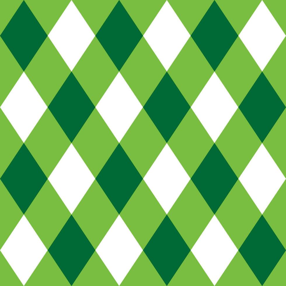 Green rhombus seamless background suitable for Easter. vector