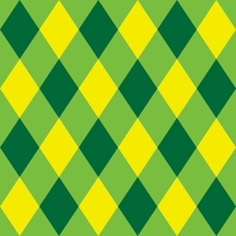 Green rhombus seamless background suitable for Easter. vector