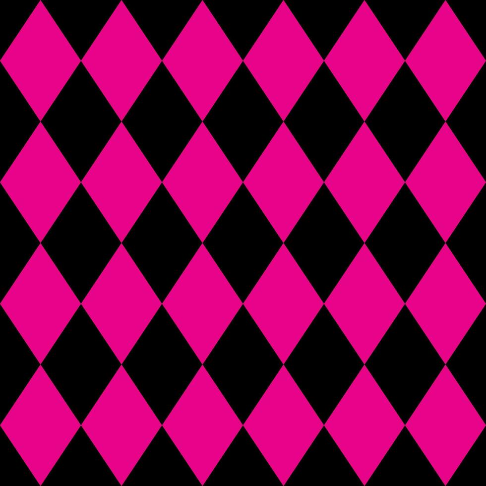 black pink rhombus seamless background vector