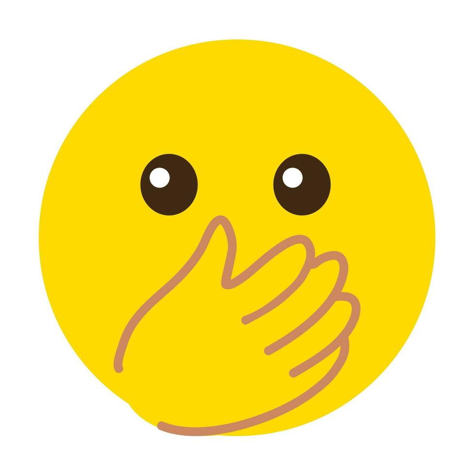 Emotional face emoji don't speak vector