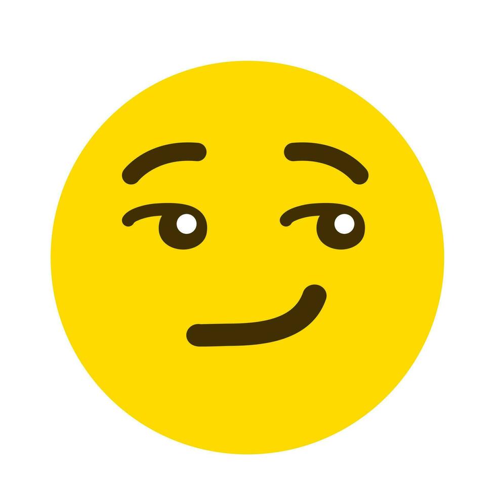 emoticono sonriente suave emoji vector cara