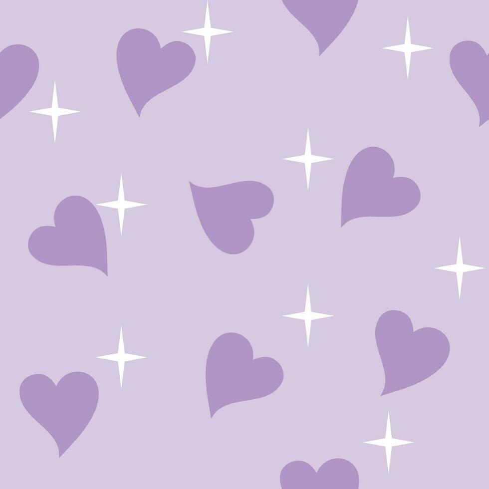 Seamless background with hearts pattern in pastel tones with minimal ...