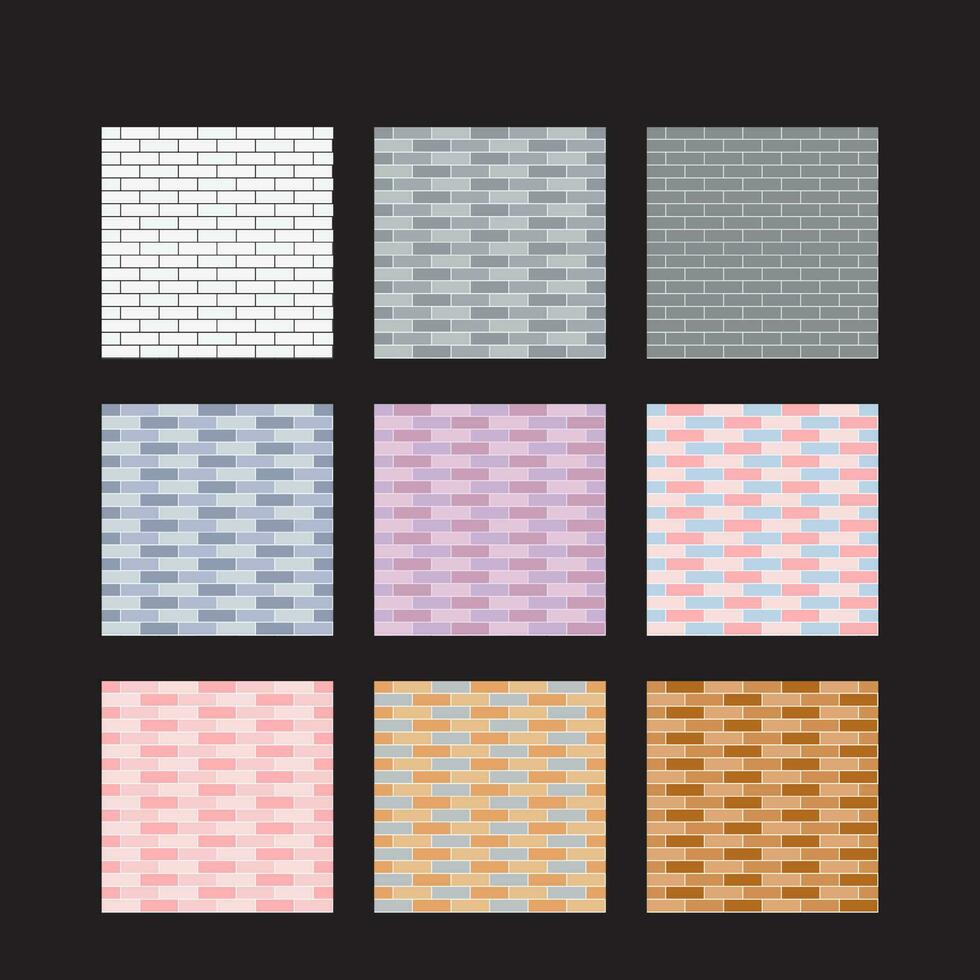 seamless background Brick wall with pastel colors Suitable for attaching wallpaper, case, room wall, fabric pattern, glass pattern vector