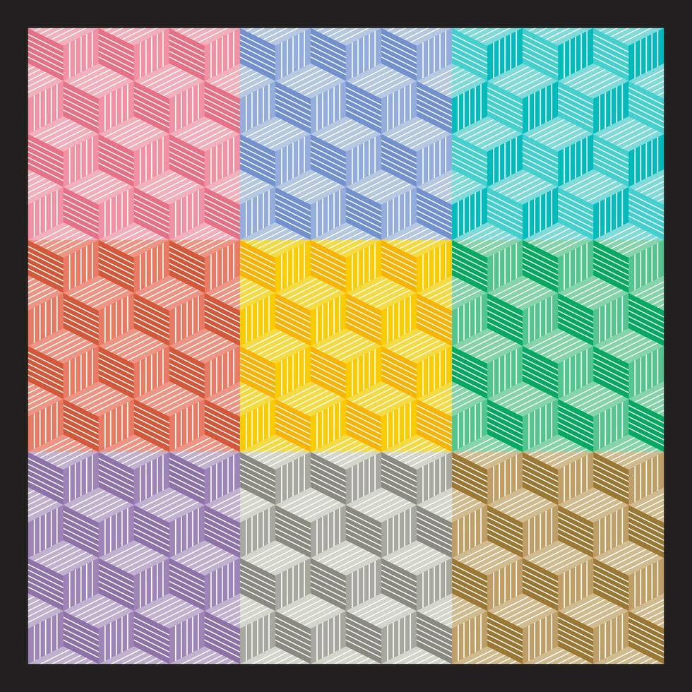 modern hexagon seamless background Combine pastel tones, suitable for wallpaper, mobile phone cases, glass patterns, book covers, presentations vector