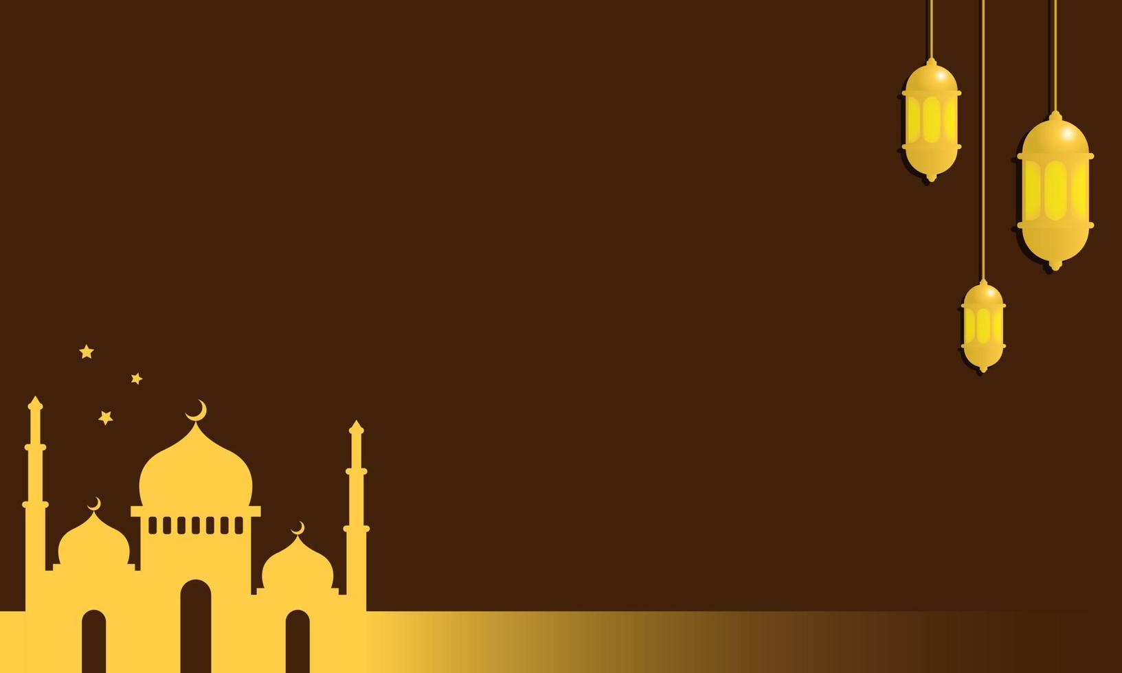 Ramadan background with copy space area. Suitable for events related to Ramadan vector