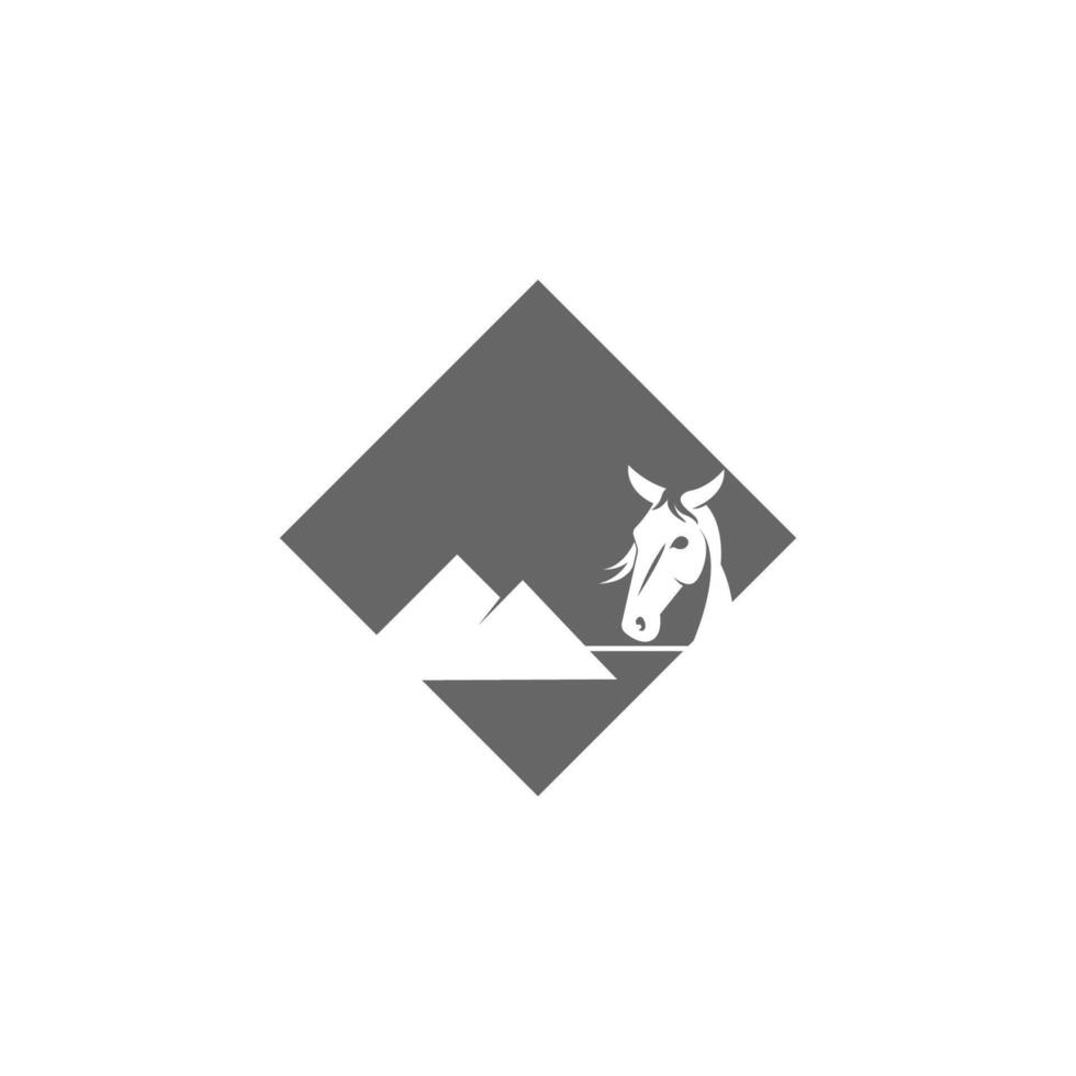 Horse logo icon design template vector