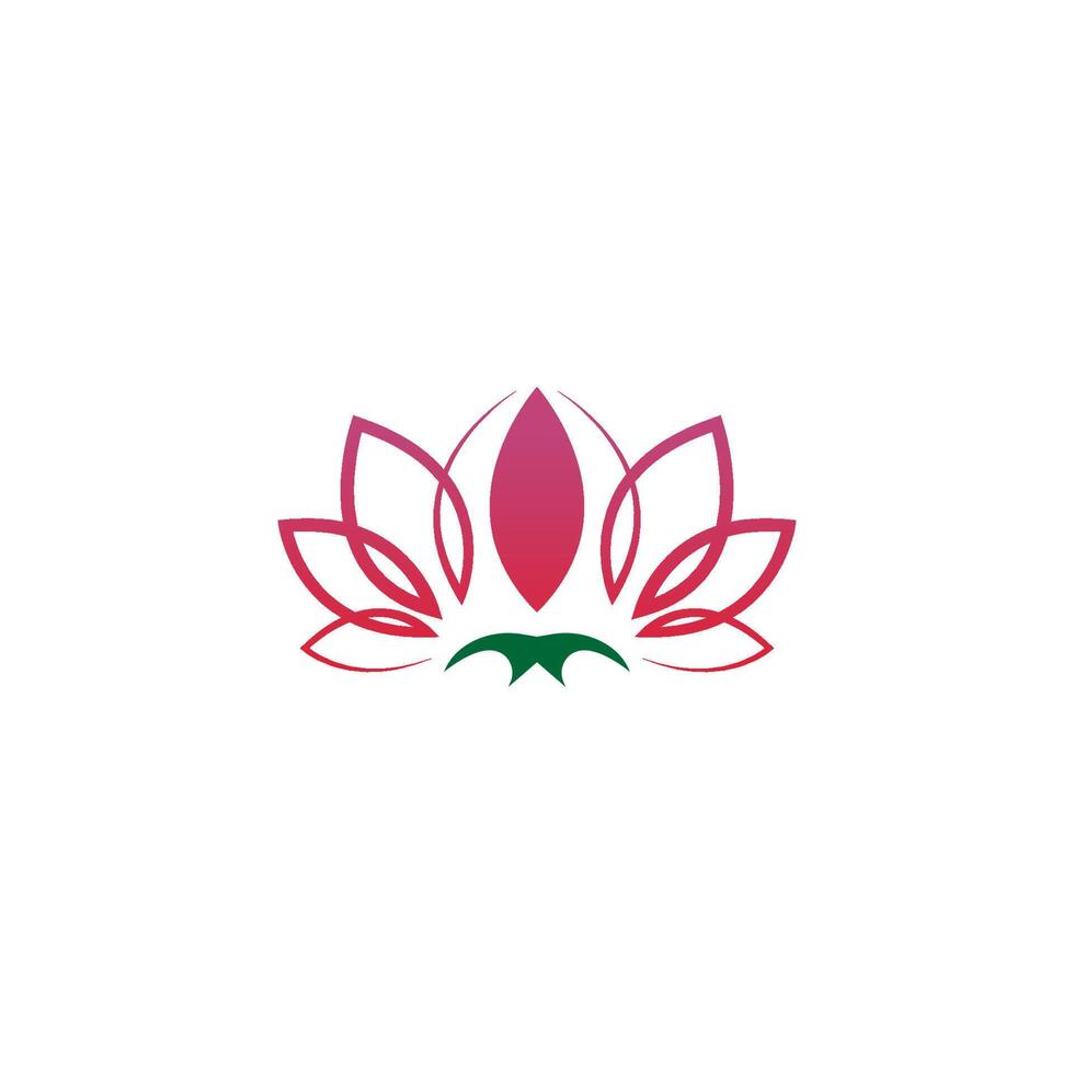 Beauty Lotus flowers logo icon design template vector