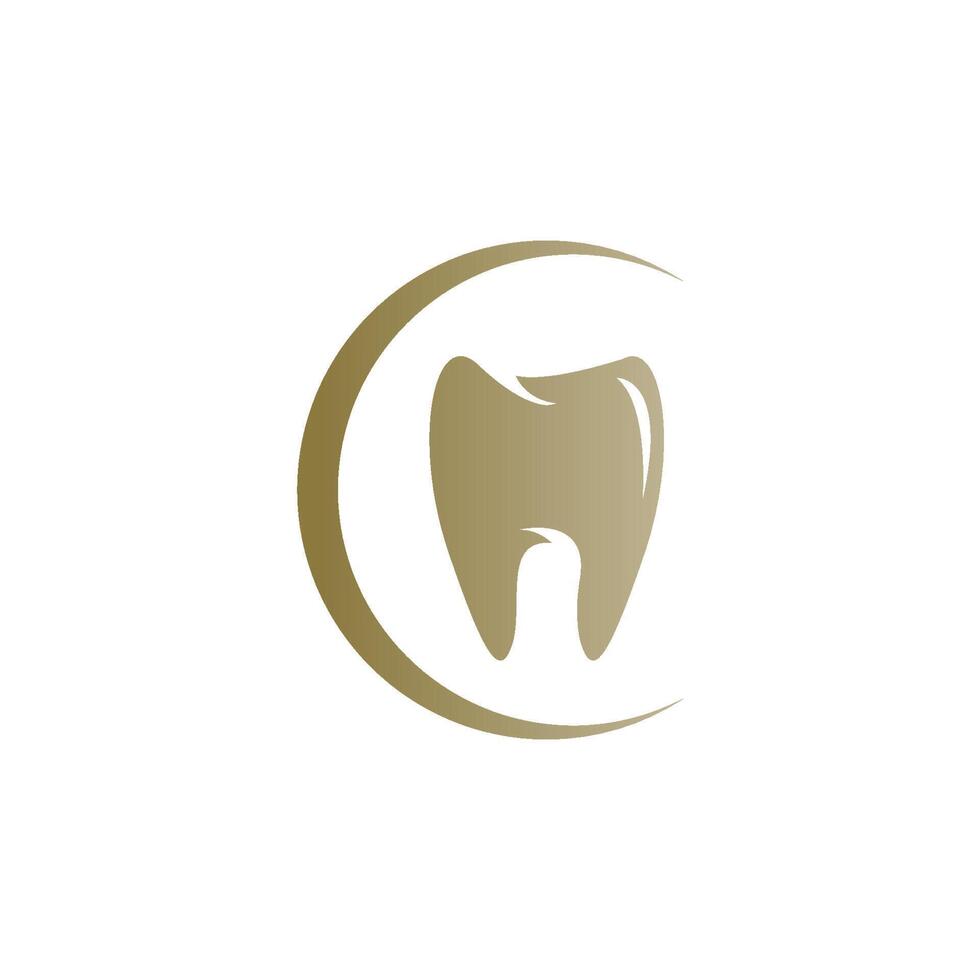 Diseño de ilustración de vector de plantilla de icono de logotipo dental