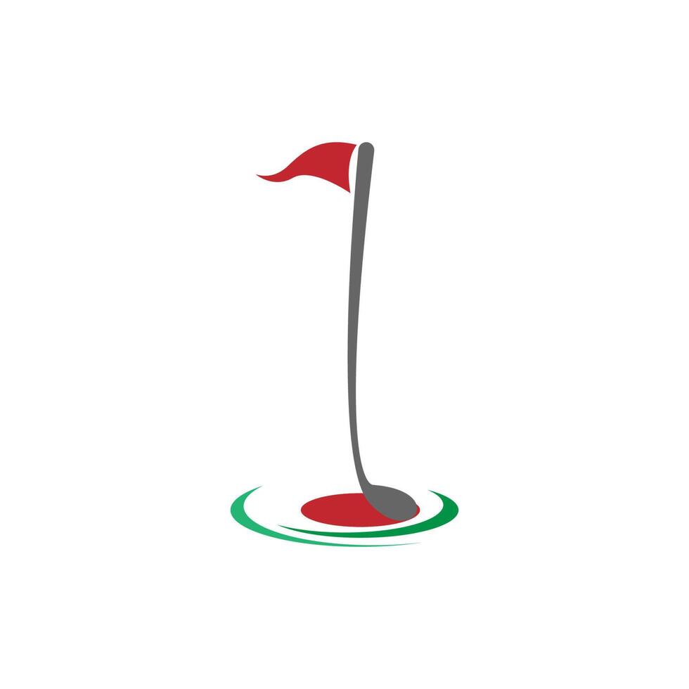 ilustración de diseño creativo de plantilla de icono de logotipo de golf vector