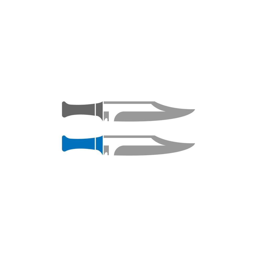 Knife icon logo design vector template