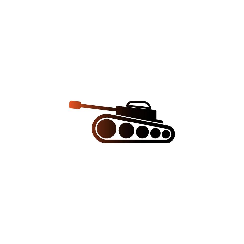 tanque militar, plantilla de diseño de logotipo de icono de tanque militar vector