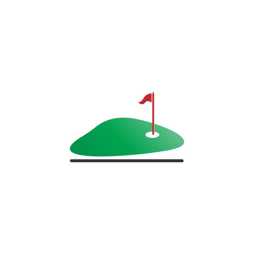 ilustración de diseño creativo de plantilla de icono de logotipo de golf vector