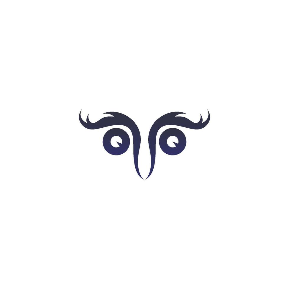 Owl logo vector icon design template