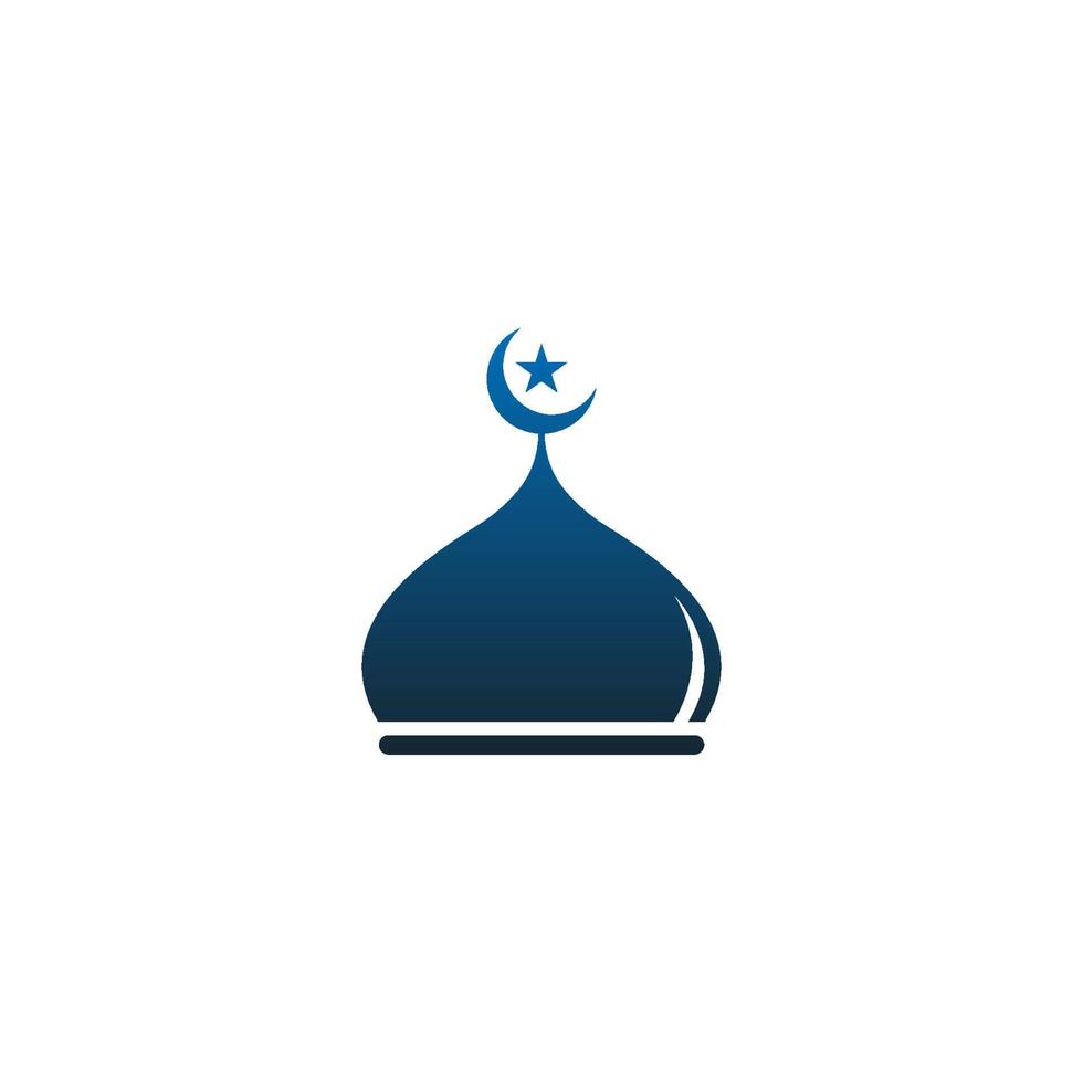 Islamic logo, Mosque icon design vector template