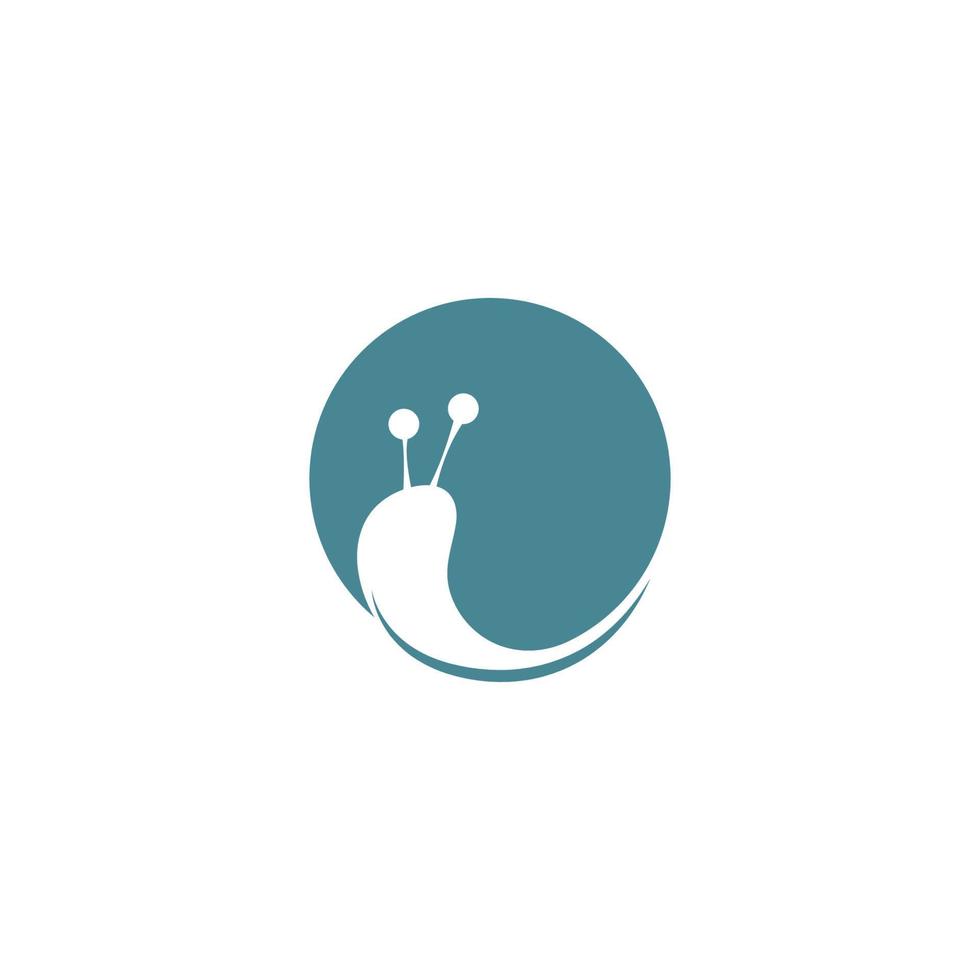vector de ilustración de diseño de icono de logotipo de caracol