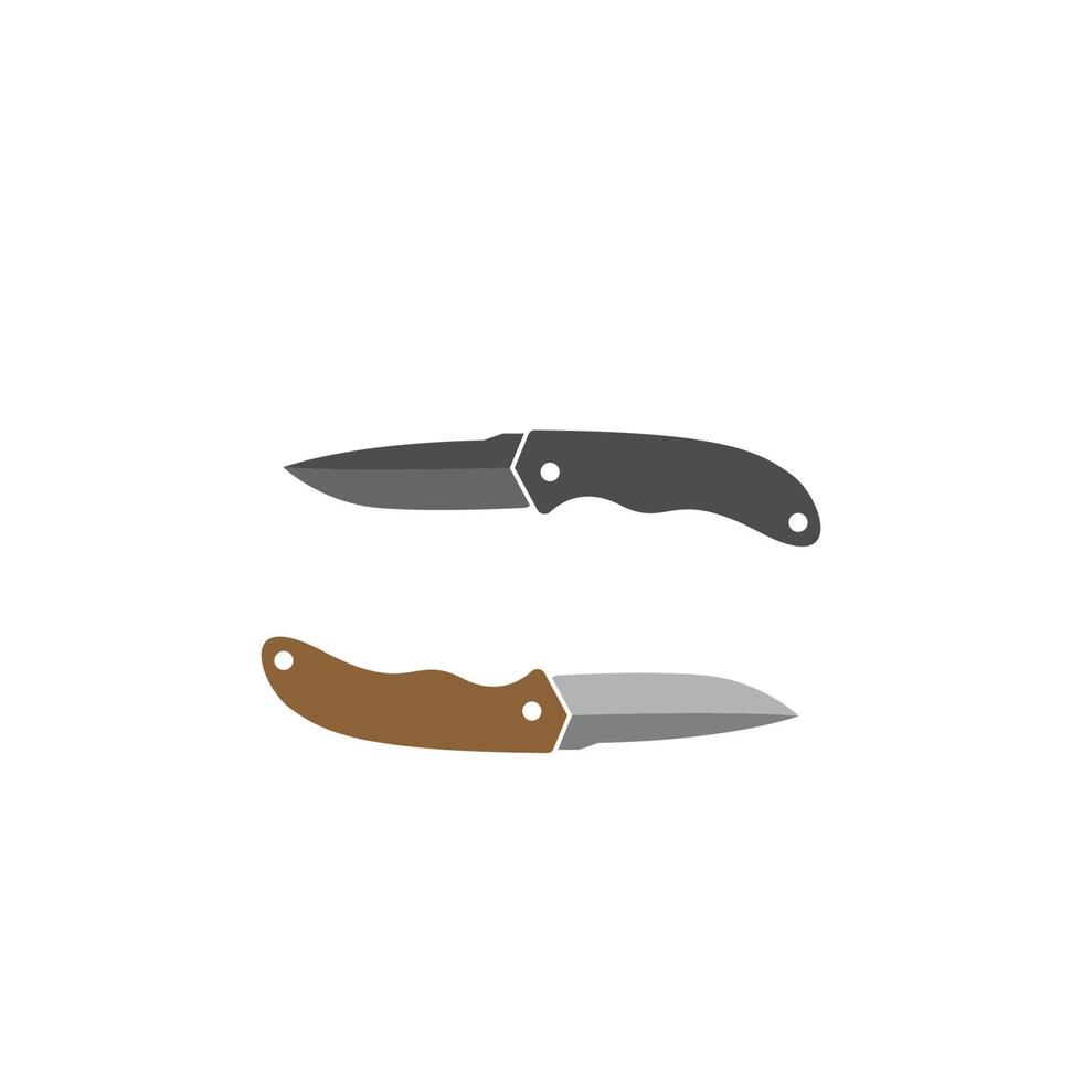 Knife icon logo design vector template