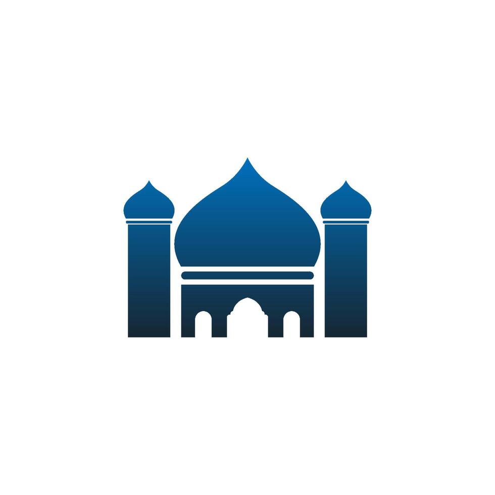 Islamic logo, Mosque icon design vector template