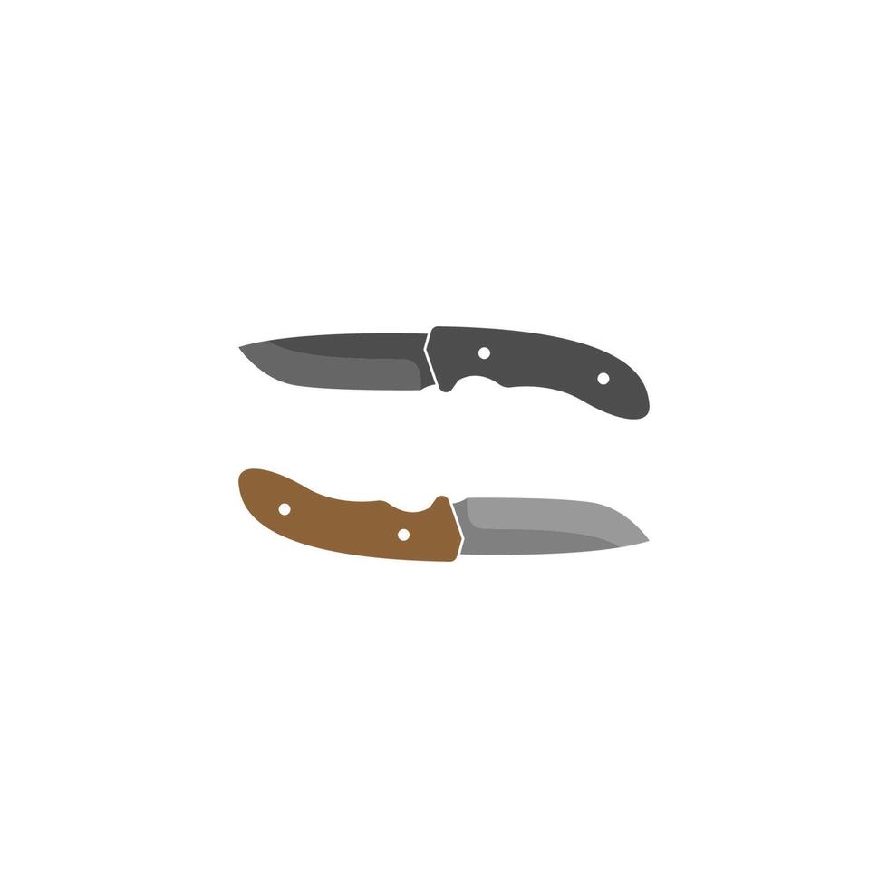 Knife icon logo design vector template