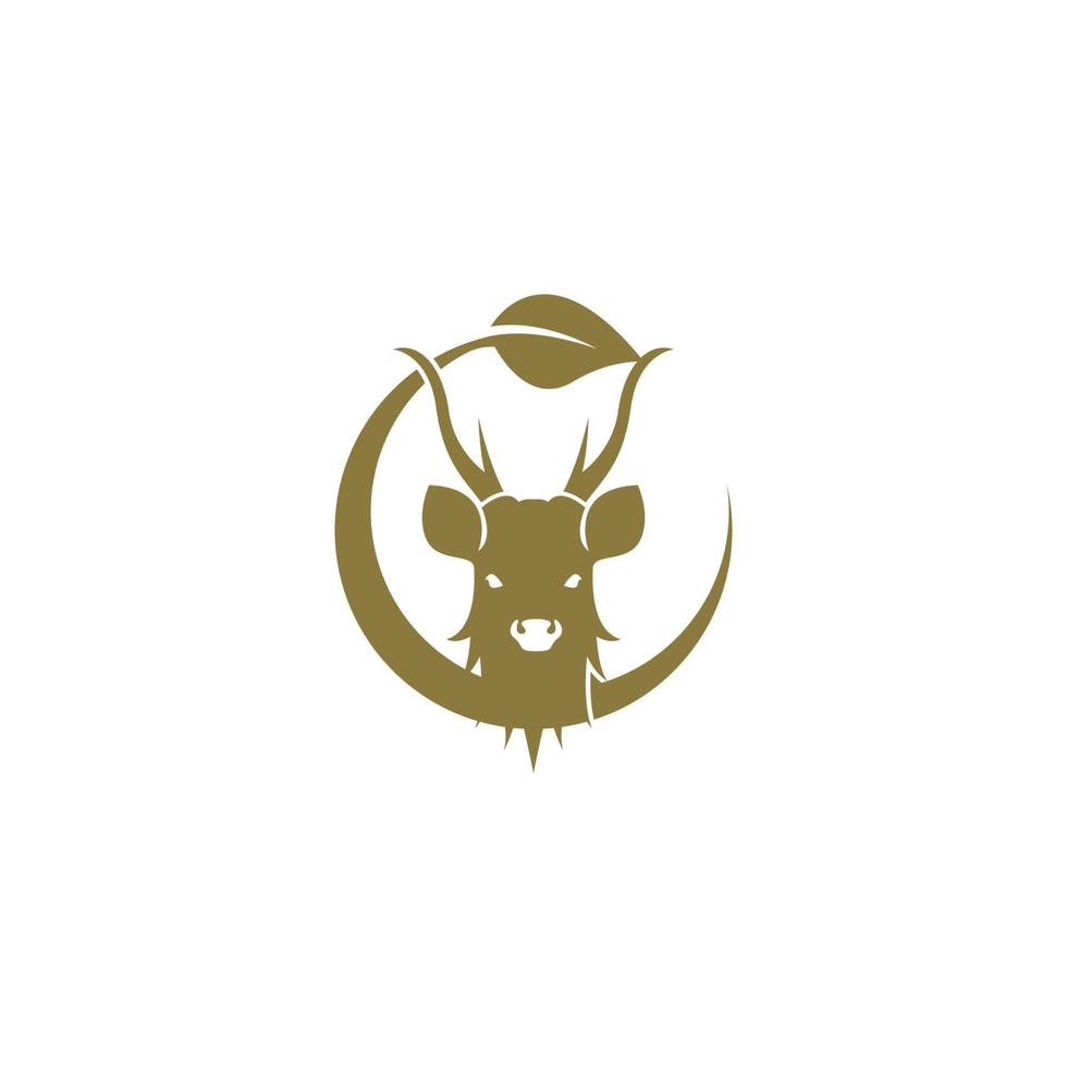 Deer logo icon illustration design vector