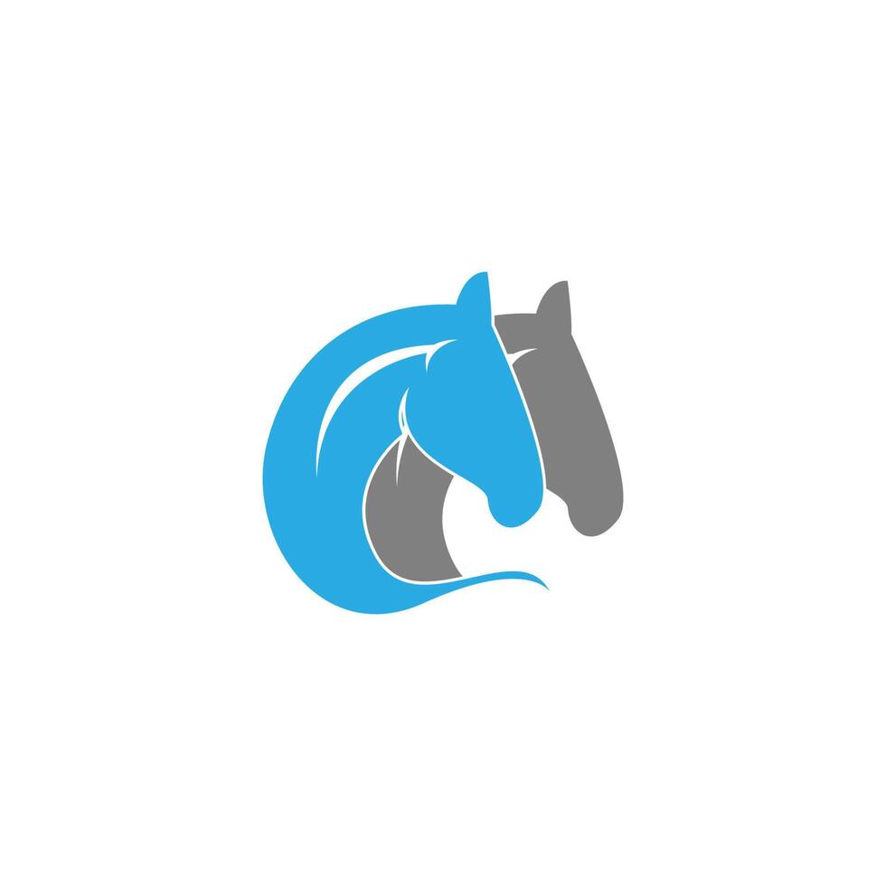 Horse logo icon design template vector