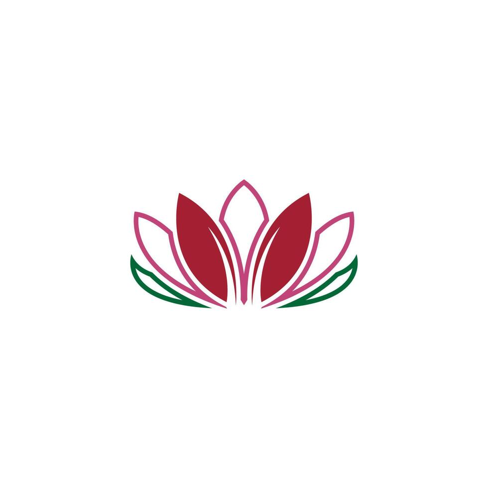 Beauty Lotus flowers logo icon design template vector