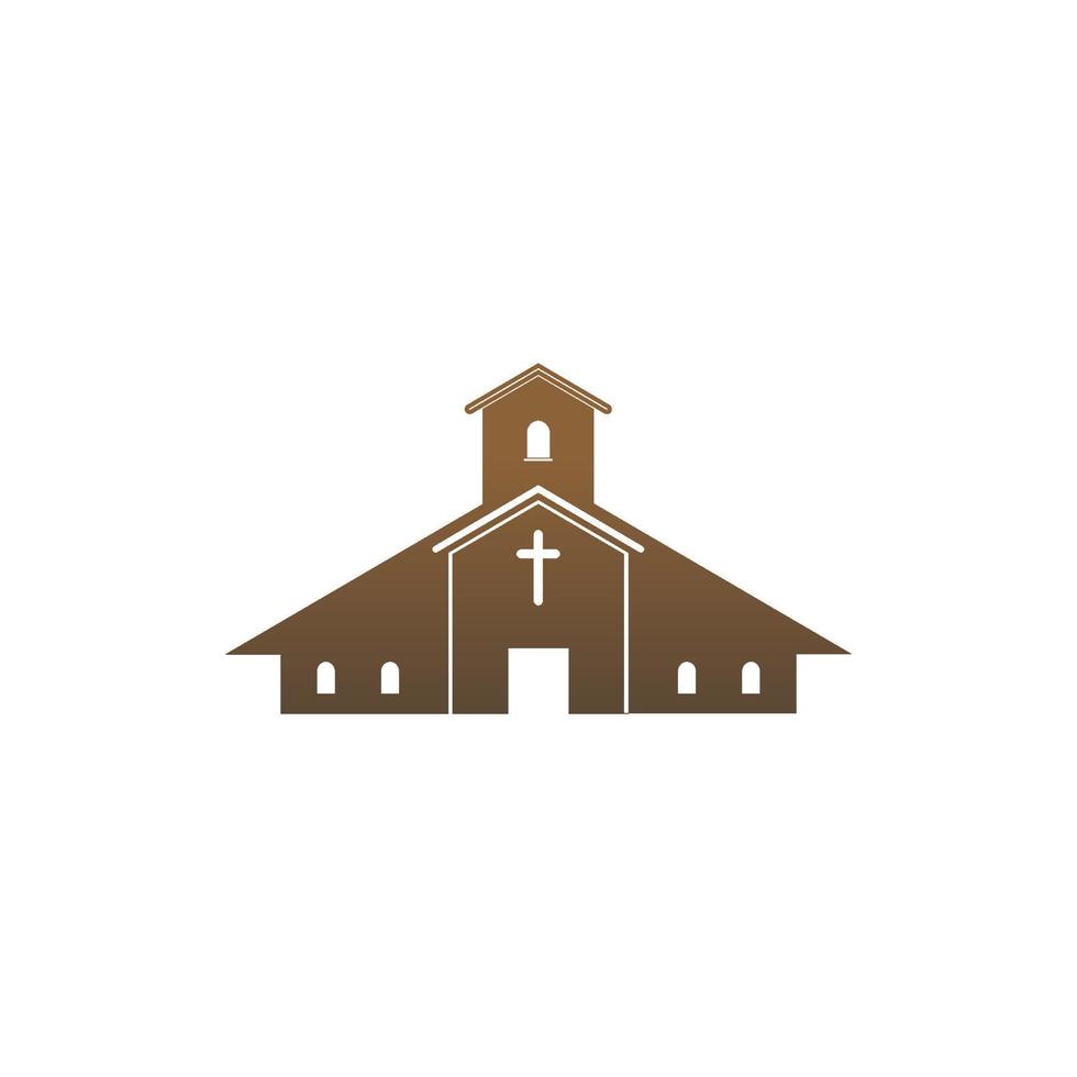 iglesia icono logotipo signo vector diseño ilustración