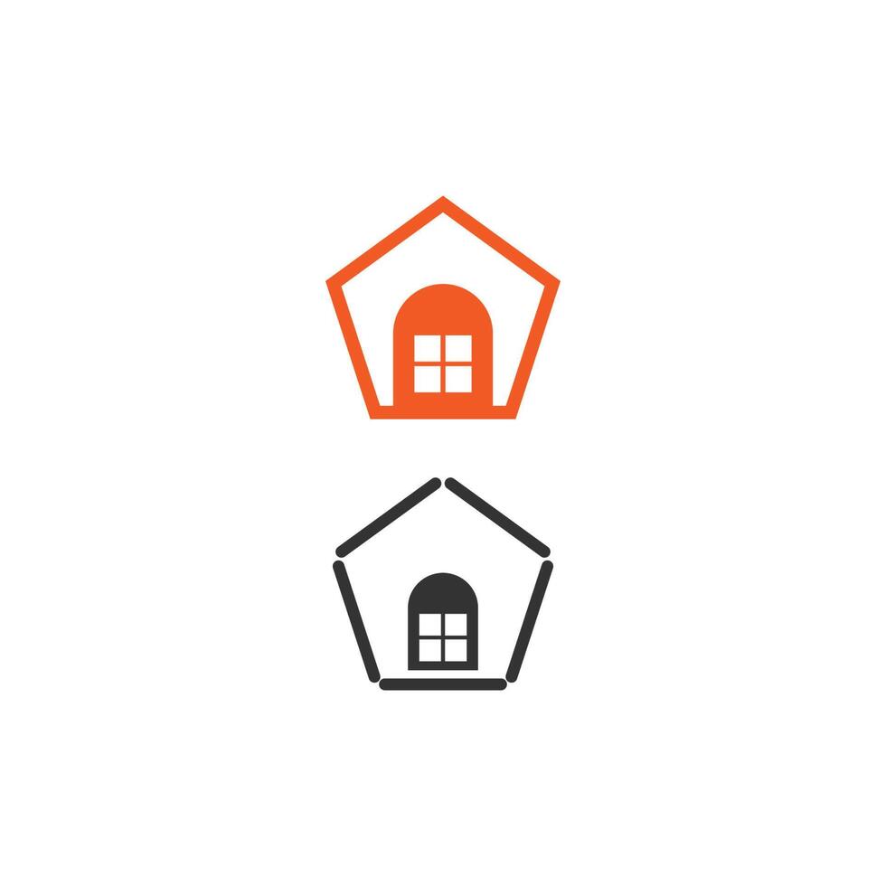 House icon logo simple design template vector