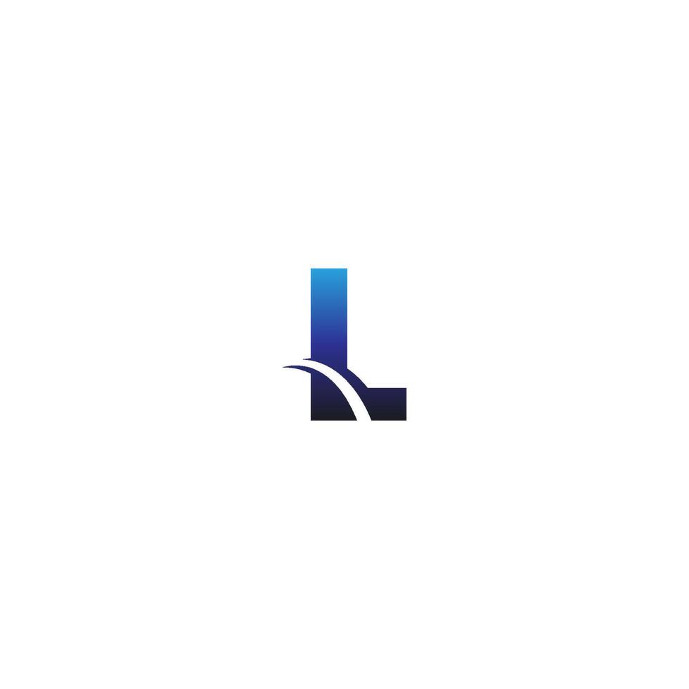 Letter L logo design business template icon vector