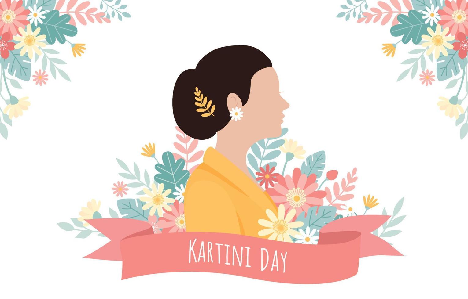 Kartini Day Background vector