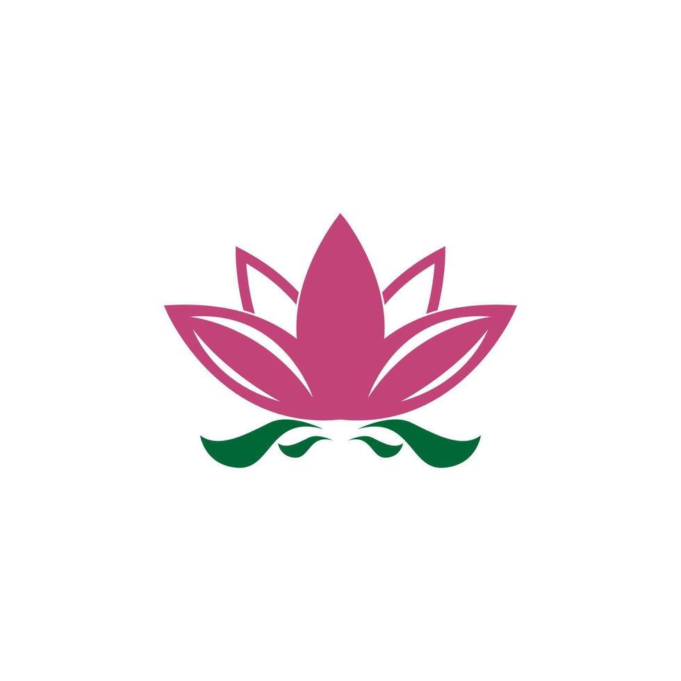 Beauty Lotus flowers logo icon design template vector