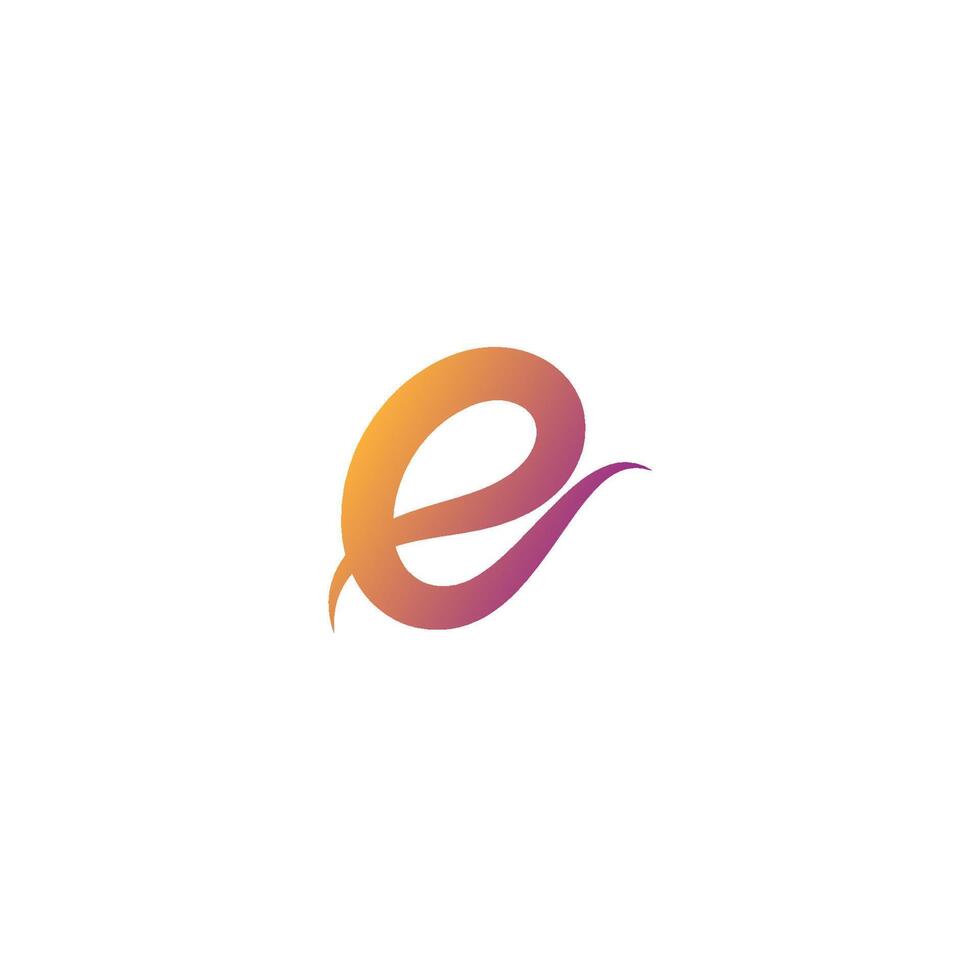 Letter E  logo icon design vector illustration