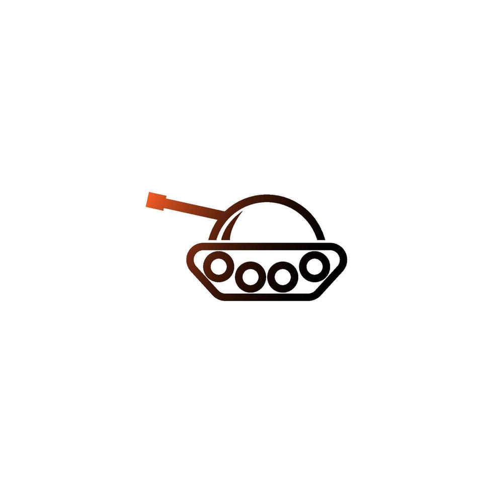 Military Tank, Army Tank icon logo design template vector