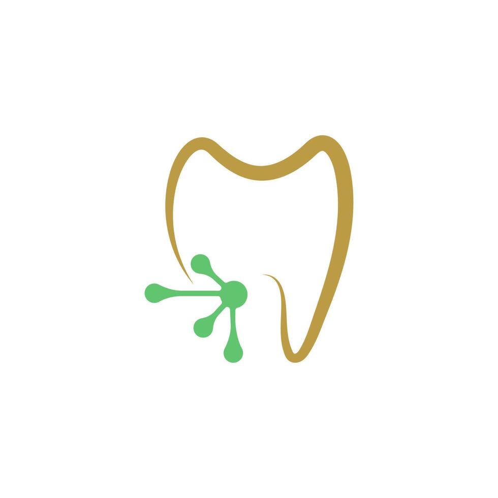 Diseño de ilustración de vector de plantilla de icono de logotipo dental