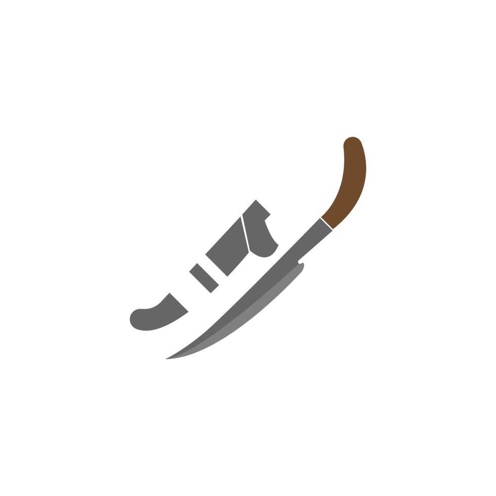 plantilla de vector de diseño de logotipo de icono de cuchillo