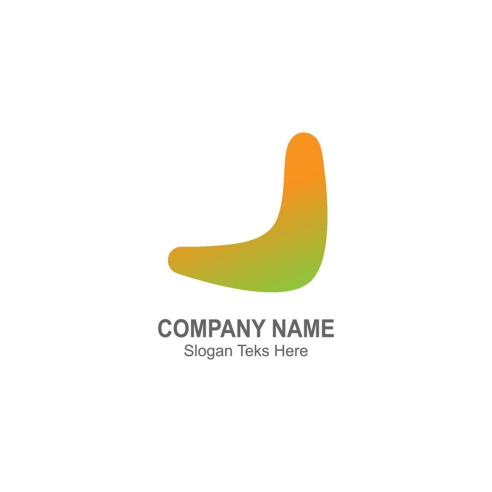 Boomerang logo icon illustration vector flat design template