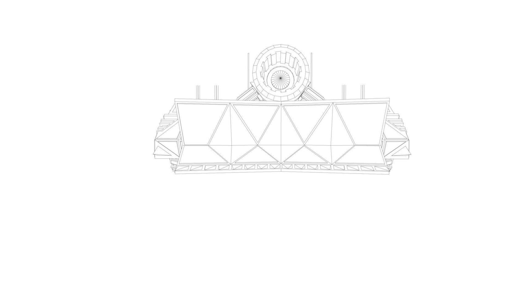 line art of assault tank vector