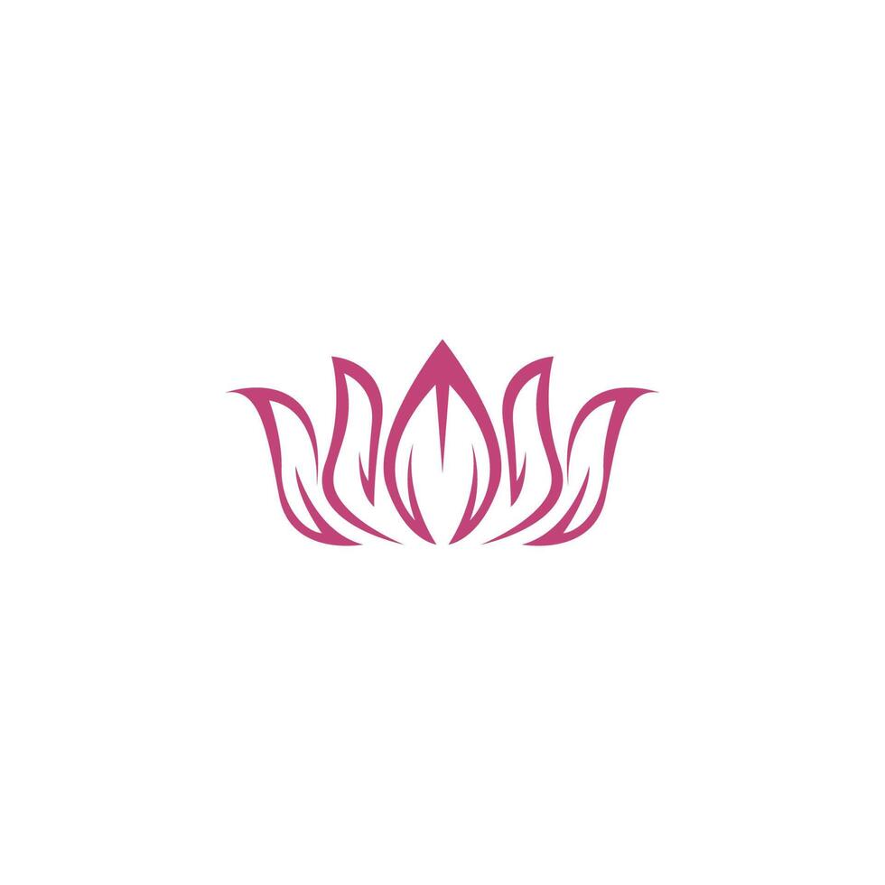 Beauty Lotus flowers logo icon design template vector