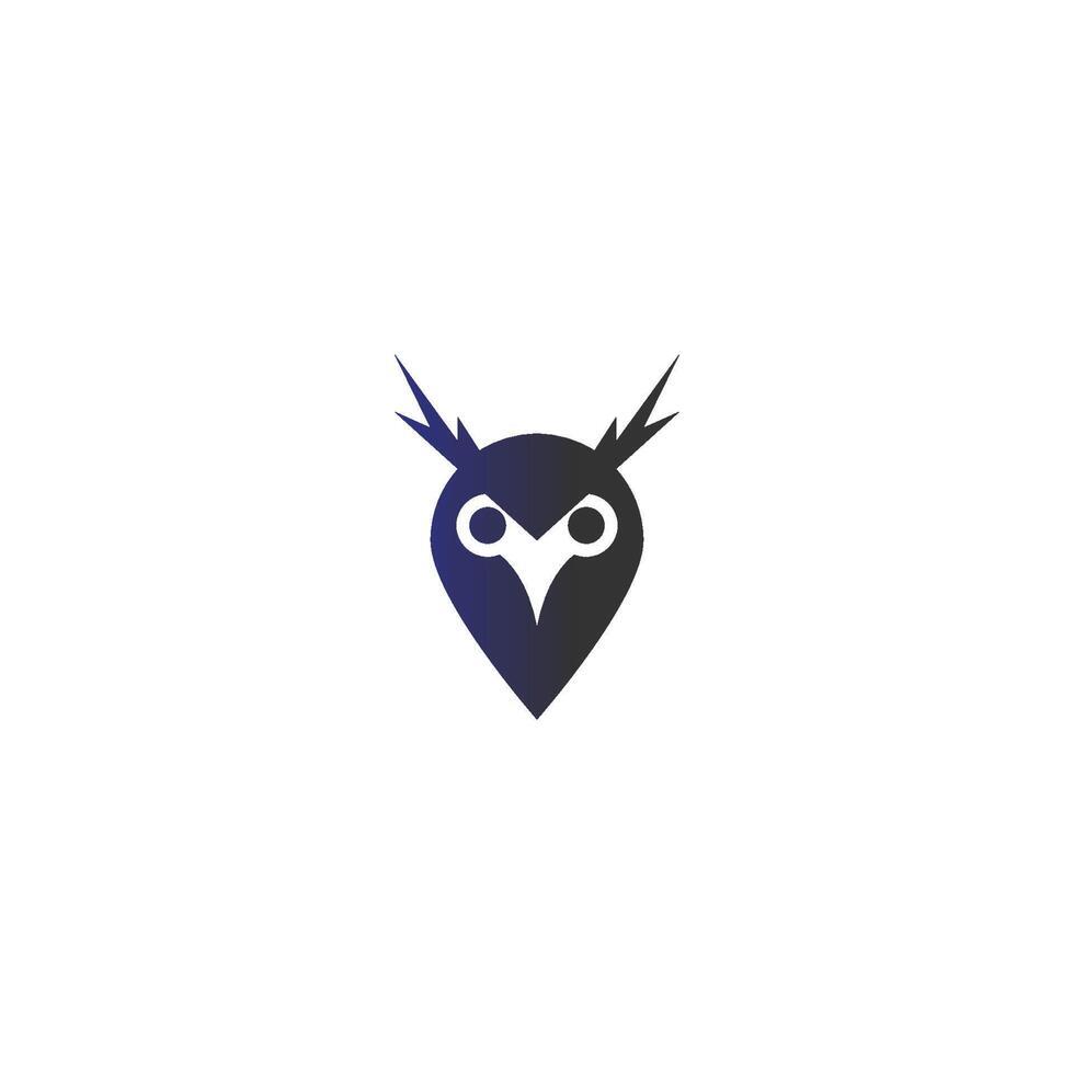 Owl logo vector icon design template