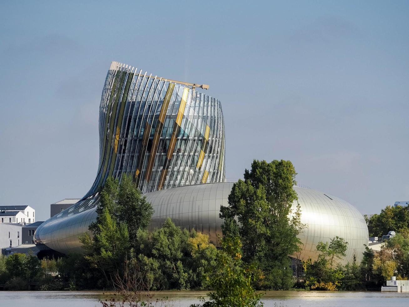 Bordeaux, France, 2016. View of La Cite du Vin Building in Bordeaux photo