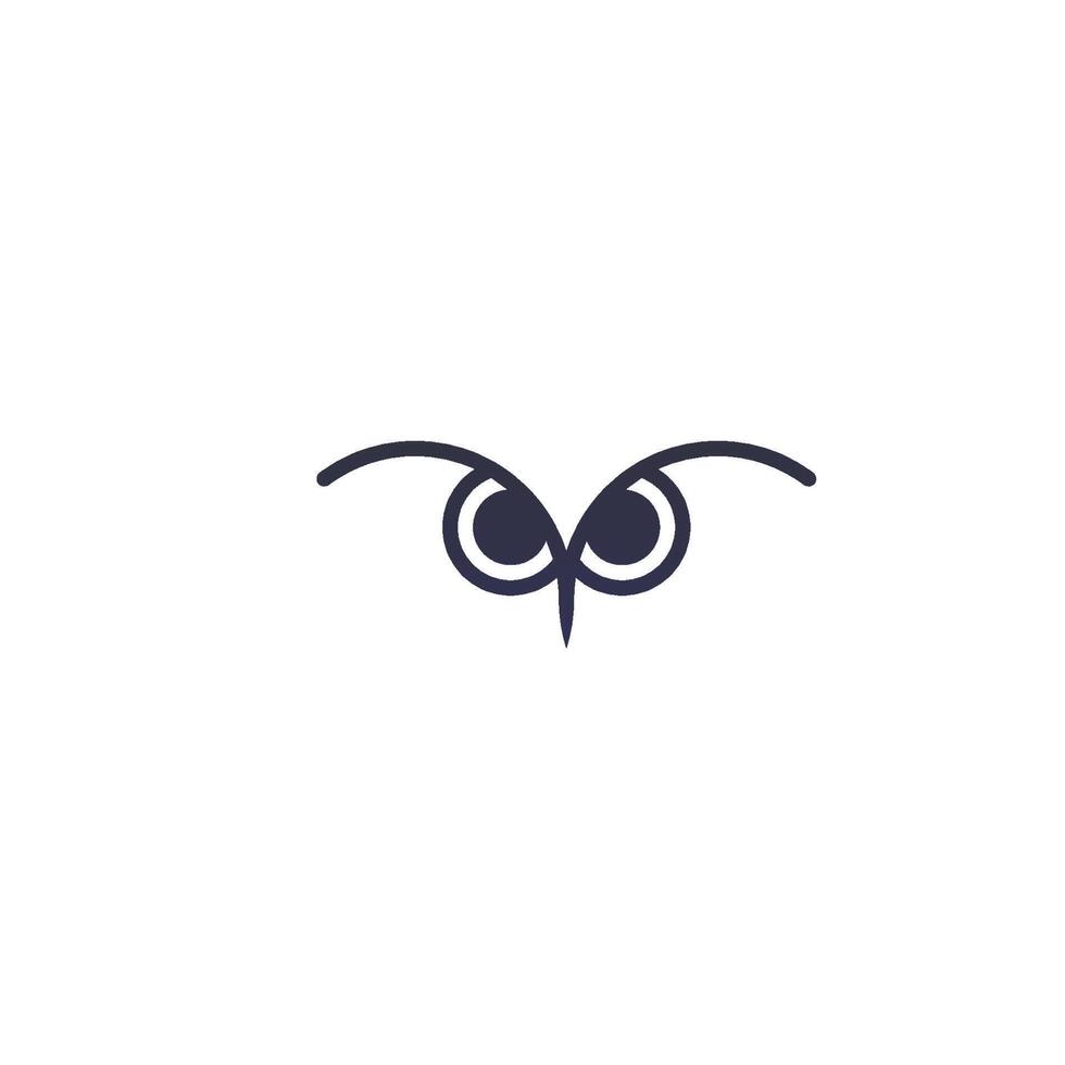 Owl logo vector icon design template