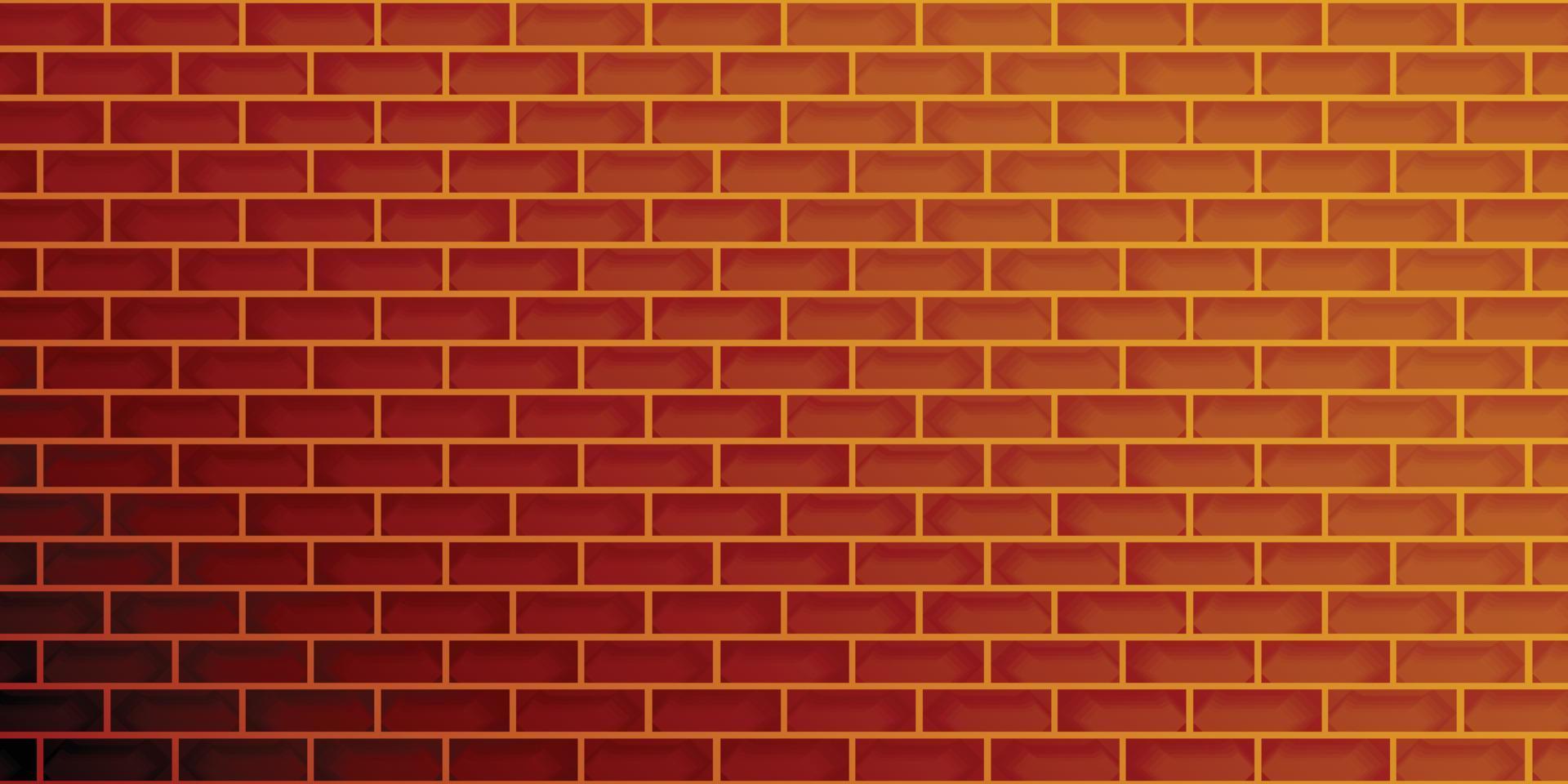 Brick wall light shiny abstract background brown color texture wallpaper backdrop pattern seamless vector illustration