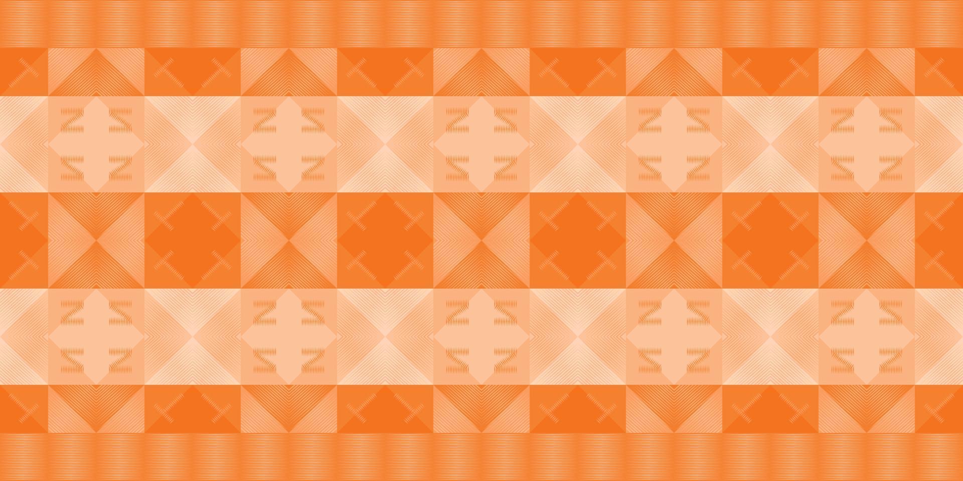 cuadros tela textil tartán naranja color líneas icono objeto decoración resumen fondo textura papel pintado papel plantilla patrón sin costura vector ilustración