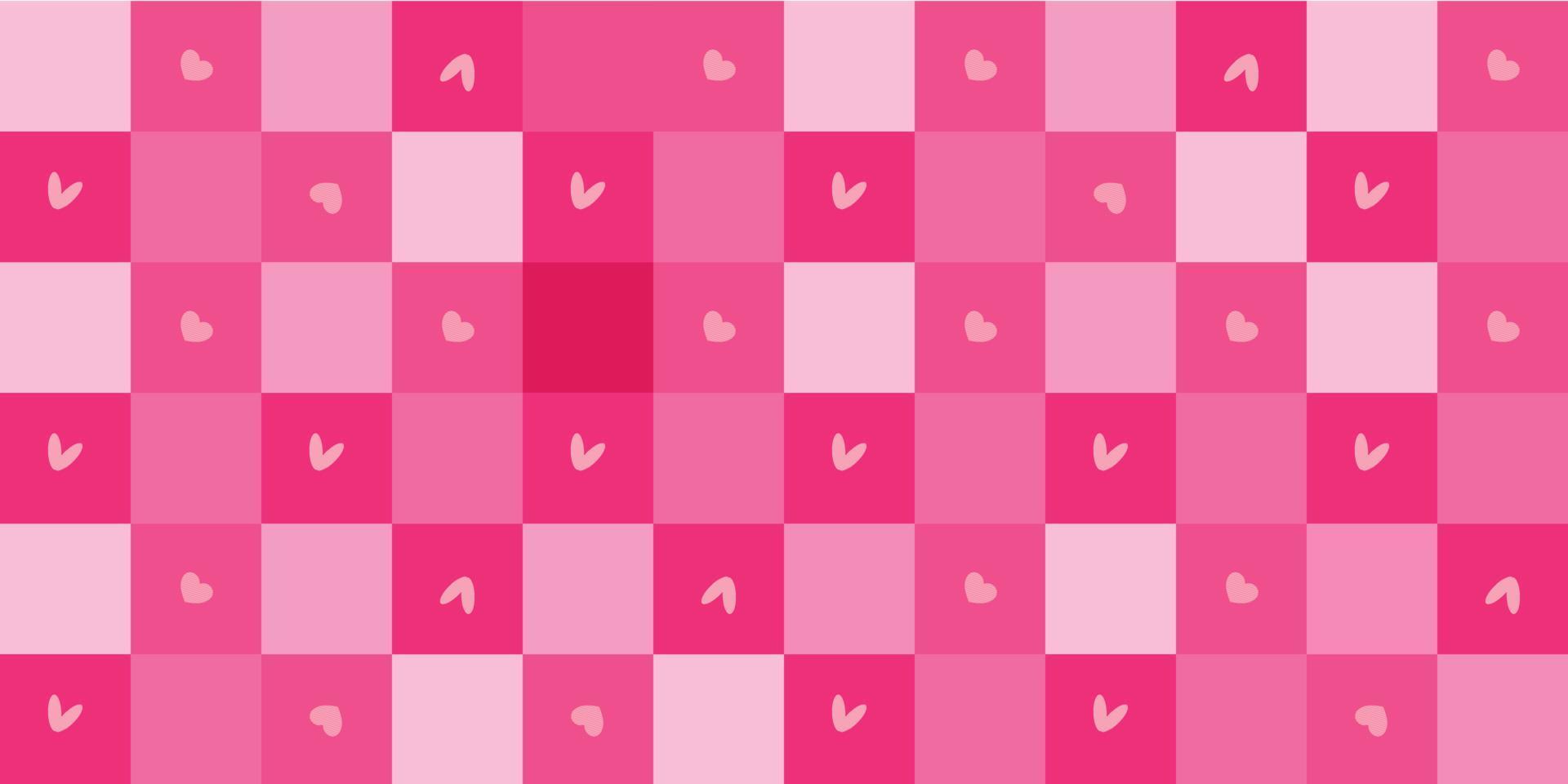 Lovely hearts icons element plaid fabric textile paper abstract background wallpaper pattern art vector illustration