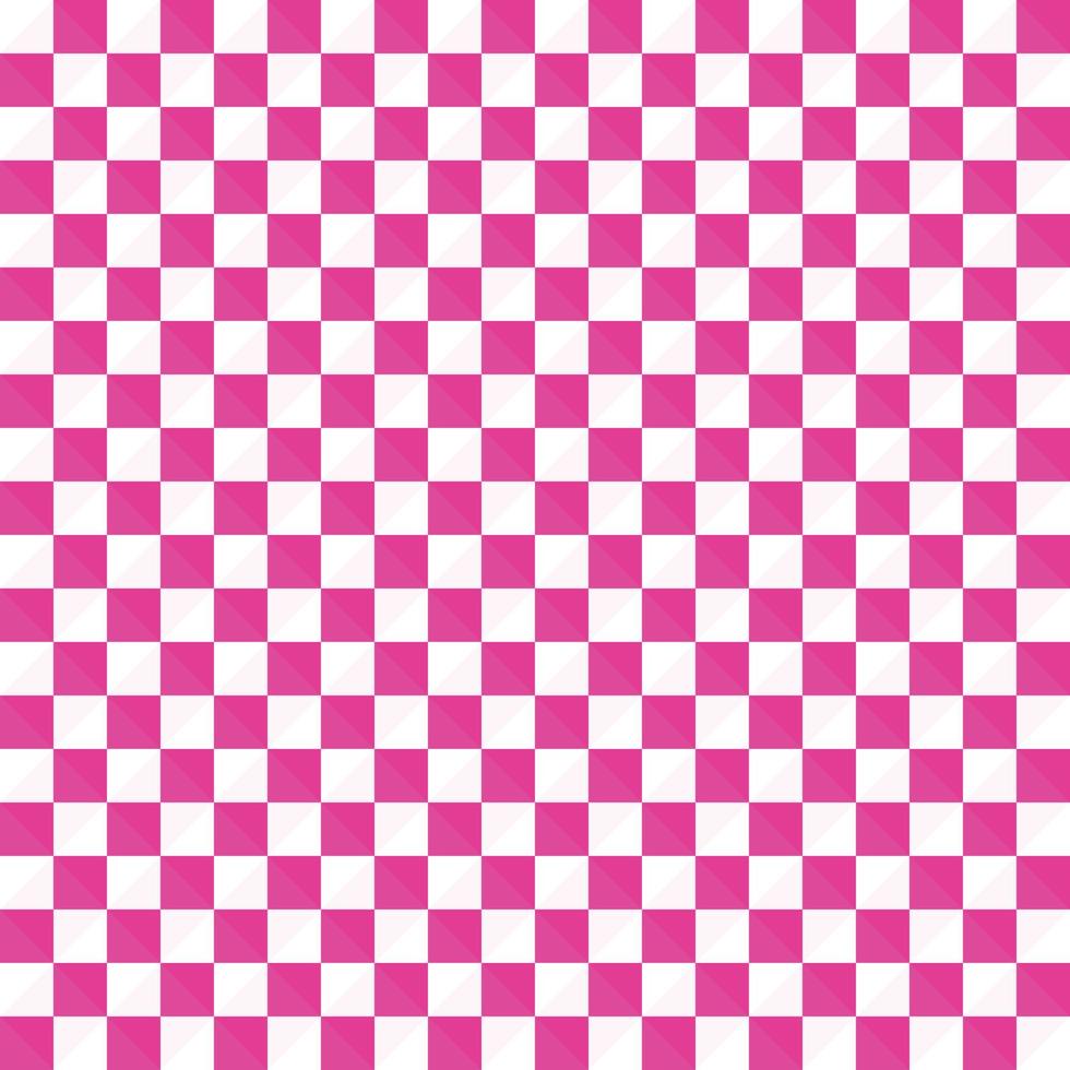 Plaid fabric textile checker chess pink color abstract background texture wallpaper vector illustration