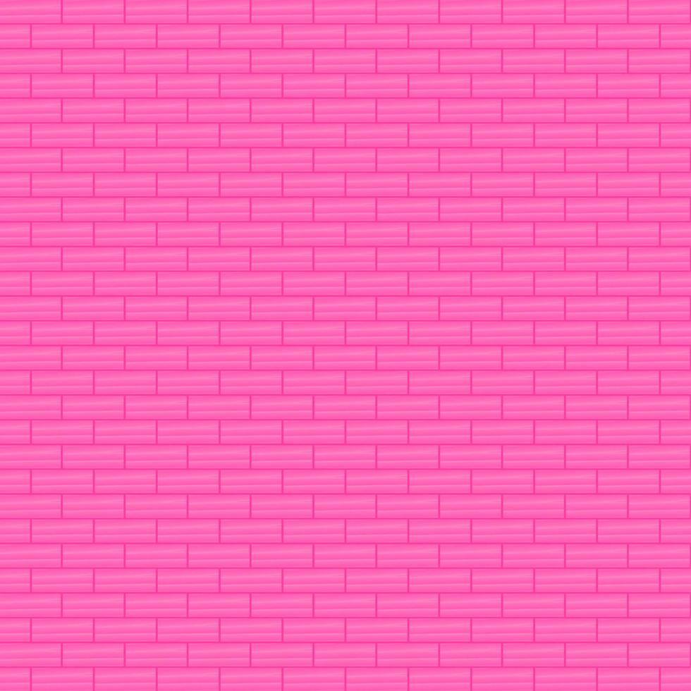 Pink texture brick wall architecture abstract background wallpaper pattern seamless vector illustration