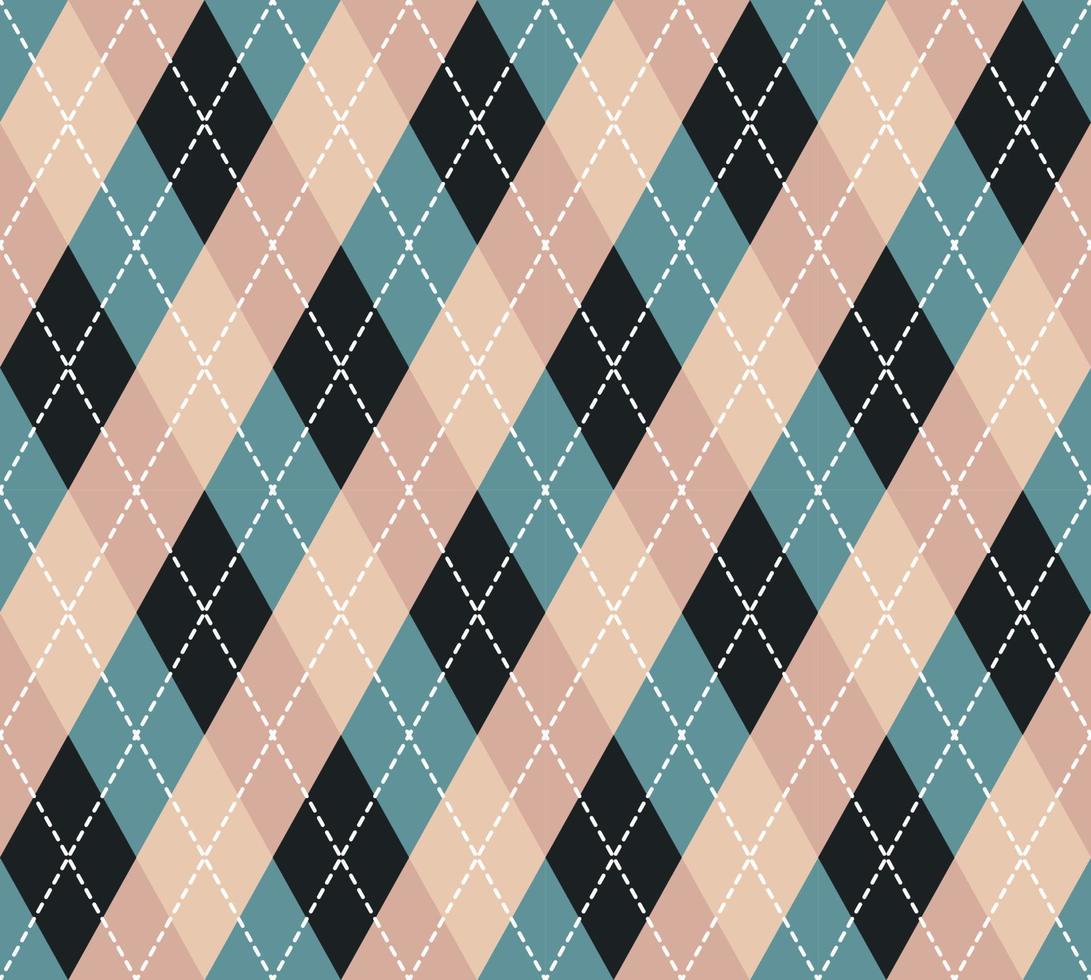 Argyle Pattern vector ,Fabric texture background