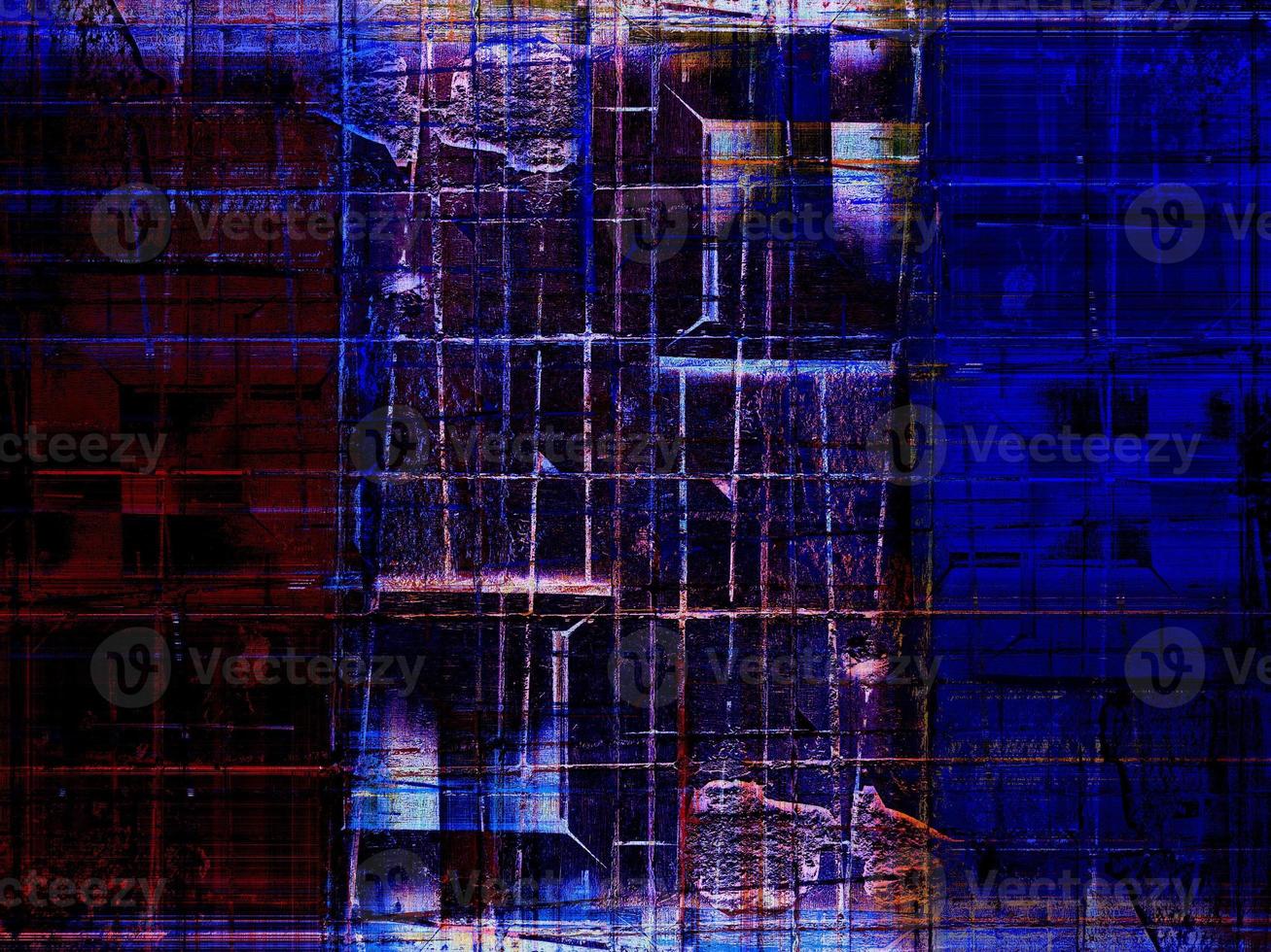 Abstract background in red and blue, with a spectacular rhythm and inserts. photo